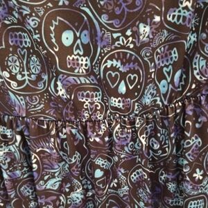 Hot Topic Skull Sleeveless Mini Dress